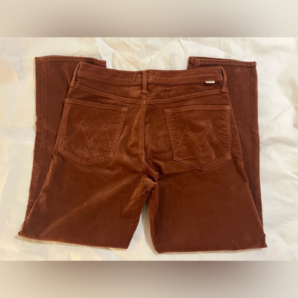 Mother Women’s jeans size 30 brown orange corduroy straight leg tomcat jeans 90s - Picture 6 of 13